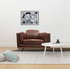 Modern Single Seater Armchair with Wooden Frame and Dual Layer Upholstery